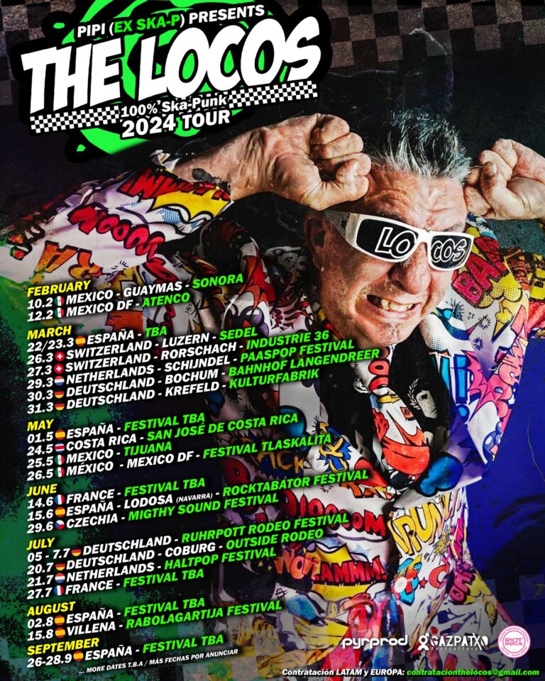 Affiche de tournée de The Locos